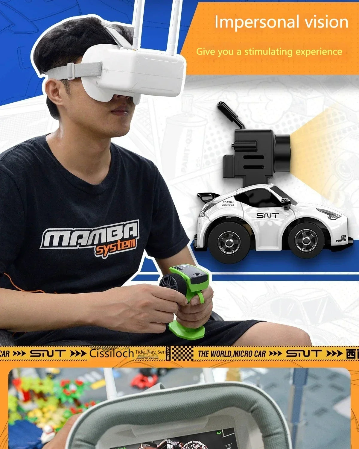 RC Cam Car with FPV Goggles